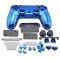 PS4 Controller Electroplate Housing Full Shell Case (Blue)
