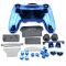 PS4 Controller Electroplate Housing Full Shell Case (Blue)