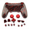 PS4 Wireless Controller Skull Design Shell Mod Kit (Red Skull)