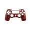 PS4 Wireless Controller Hydro Dipped Shell Mod Kit (Red Ghost)