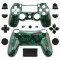 PS4 Wireless Controller Hydro Dipped Shell Mod Kit (Green Skull)