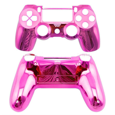 PS4 Controller Housing Full Shell Case (Chrome Pink)