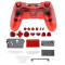 PS4 Wireless Controller Tansparent Housing Shell Mod Kit (Red)