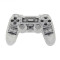 PS4 Wireless Controller Tansparent Housing Shell Mod Kit (White)