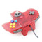 N64 Controller Joystick Gamepad (Crystal Red)