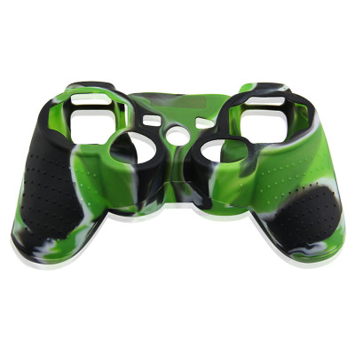 PS3 Controller Silicone Case Light Green+Black