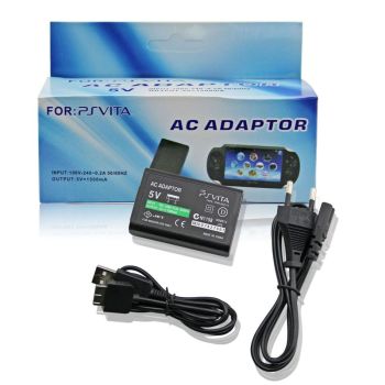 PS VITA AC Adapter With USB Cable (EU Plug)