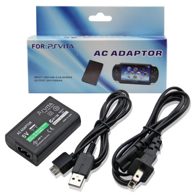 PS VITA AC Adapter With USB Cable (UK Plug)