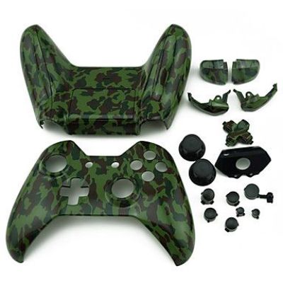 Xbox One Controller Hydro Dipped Housing Shell (Camouflage Green)
