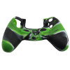 PS4 Controller Silicone Skin Case Green+Black