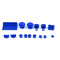 Button Kits for PS4 Controller 4.0 Version(Blue)