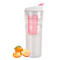 Everich 17421 Double Wall Tritan Tumbler with Flip Lid and Fruit Infuser 16oz