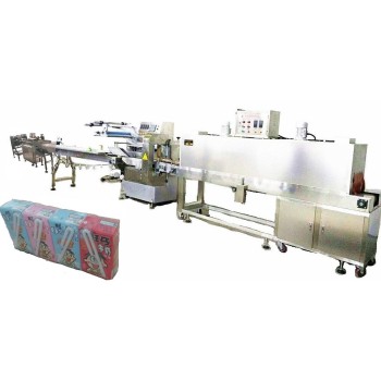 1x4  Tetra Packed Milk Automatic Feeding and Shrink Packing Line