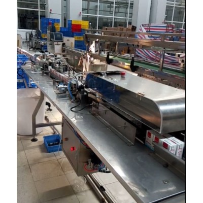 2x3 Tetra Packed Milk Automatic Feeding and Shrink Packing Machine