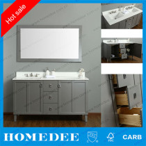 homedee bathroom vanity cabinets double sink, bathroom furniture by Chinese supplier