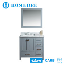 Homedee modern oak wood small bathroom vanity cabinet America