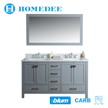 Homedee style selections vanity waterproof solid wood bathroom cabinet