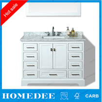 homedee polywood furniture bathroom vanity，modern single sink white bathroom  Furniture