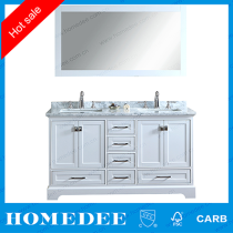 homedee 72 inch bathroom vanity cabinet，double bowl ceramic basin bathroom furniture