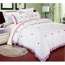 KOSMOS hot sale 100% polyester embroidery duvet cover set