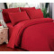 solid color cotton bedding set include duvet cover flat sheet and pillowsham