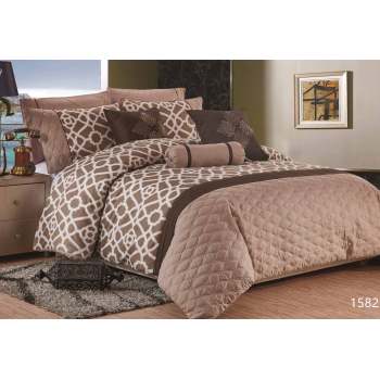 KOSMOS 100% cotton leopard printed comforter set
