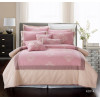 KOSMOS luxury Jacquard light pink duvet cover set