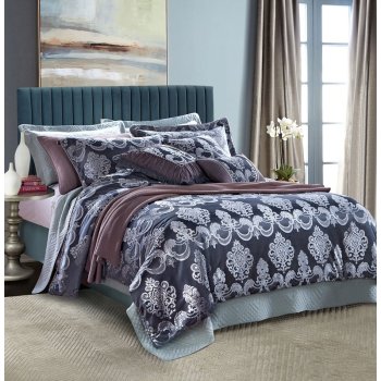 2017 new luxury jacquard duvet cover set comforter set