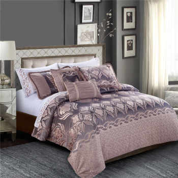 2017 new luxury jacquard bedding set silky soft super king bedding comforter sets