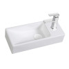 CS-5036R Bathroom Slender Vessel Rectangle Sink in White