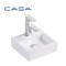 CS-5038 Bathroom Mini Size Vessel Rectangle Sink in White