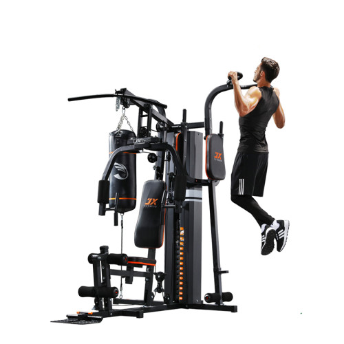 Multi Functional 3 station with boxing punching bag for home gym