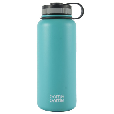 32oz Wide Mouth Double Wall Vacuum Stainless Steel Water Flask ,Freshing Blue