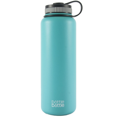 40oz Wide Mouth Double Wall Vacuum Stainless Steel Water Flask ,Freshing Blue