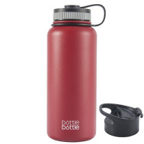 32oz Wide Mouth Double Wall Vacuum Stainless Steel Water Flask ,Wisteria Purple