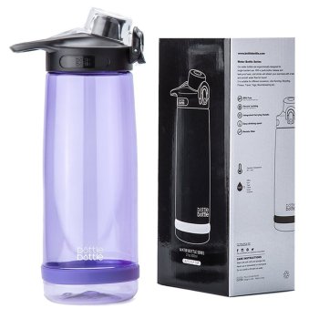 Bottlebottle Plastic Sports Water Bottle BPA Free Leak Proof Wide Mouth with Flip Lid for Camping and Exercise, 27oz
