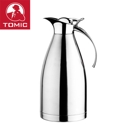 Stainless Steel Thermal Coffee Carafe Double Walled Vacuum Insulated Carafe with Press Button Top
