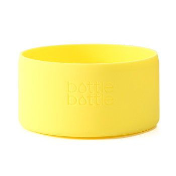 Bottlebottle Protective Silicone Sleeve Bottom Cover for Hydro Flask, Medium, Lemon Yellow
