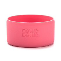 Bottlebottle Protective Silicone Sleeve Bottom Cover for Hydro Flask, Medium, Hawaii Pink