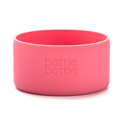 Bottlebottle Protective Silicone Sleeve Bottom Cover for Hydro Flask, Large, Hawaii Pink