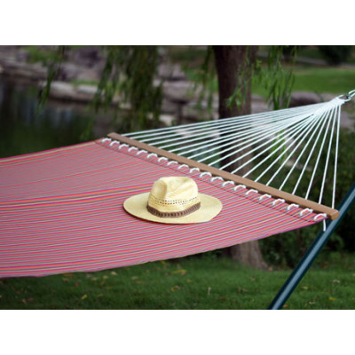 Outdoor stripe fabric hammock
