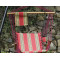 Red Stripe Quilted Hammock Chairs
