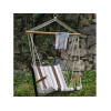 Gray stripe Quilted Hammock Chairs
