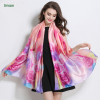 Cheap Floral Printed Silk Scarf/Soft Feeling And Silky Handfeel Satin Scarf/Beautiful Designs Customized Scarf