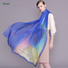 100% Silk Chiffon Scarf Digital Printing/6mm Chiffon Soft Sheer Fashion Scarf With Beautiful Color