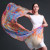 Fashion Colorful Long Scarf/Custom Design 100% Pure Silk Chiffon Scarf/Digital Printed Silk Scarves