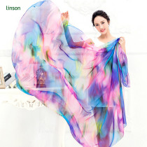 Scarf Factory Make Custom Printed Polyester Chiffon Scarf Wholesale Cheap Price