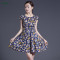 China Fabric Textiles Supplier Custom Printed Cotton Sateen Fabrics For Women Dress