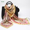 Chinese factory direct good quality custom design digital printing hand roll silk scarf