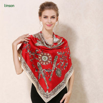 square silk women customized scarf